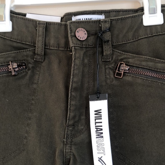 WILLIAM Rast NWT Jane skinny olive cargo sz 26 - Picture 5 of 7